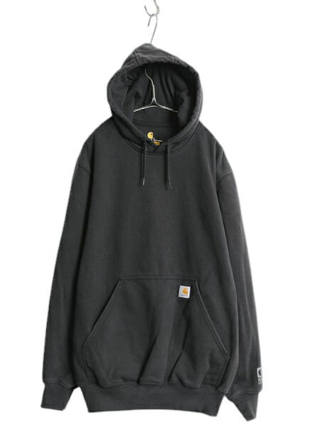 US企画 カーハート スウェット フード パーカー メンズ L / CARHARTT Rain Defender ヘビーウェイト トレーナー プルオーバー 撥水加工 黒