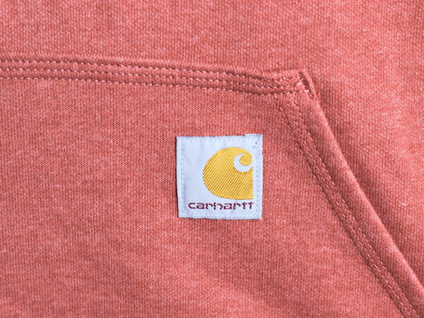 カーハート 袖 プリント スウェット フード パーカー メンズ XL / CARHARTT トレーナー 裏起毛 プルオーバー ミドルウェイト 大きいサイズ