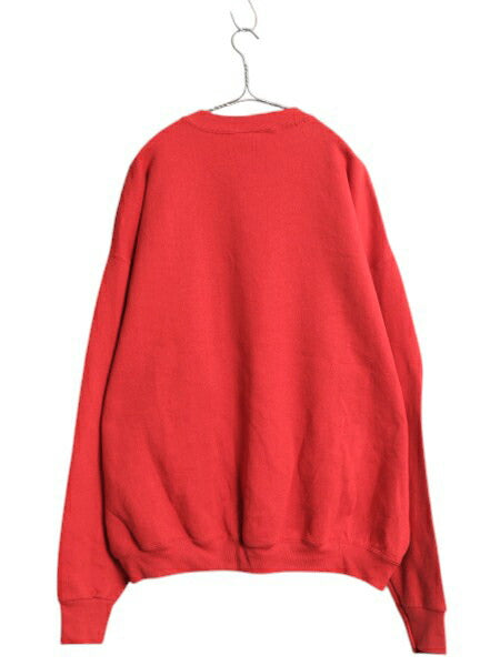 デッドストック 90s フルーツオブザルーム 無地 スウェット メンズ レディース XXL オールド トレーナー 裏起毛 大きいサイズ ブランク 赤