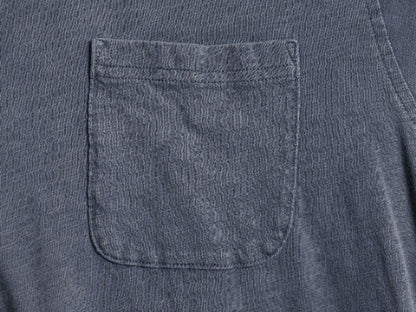 ブルックスブラザーズ ポケット付き 無地 半袖 Tシャツ メンズ L クルーネック ポケT コットン カットソー トップス シンプル ゆったり 紺