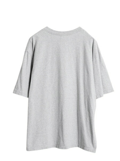 00s オールド ギャップ プリント 半袖 Tシャツ メンズ レディース L / クルーネック 星条旗 グラフィック ヴィンテージ 加工 カットソー 灰