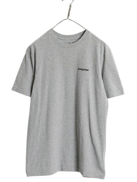 パタゴニア 両面 プリント 半袖 Tシャツ メンズ S / 18年製 アウトドア P6 バックプリント ボックスロゴ クルーネック カットソー シンプル