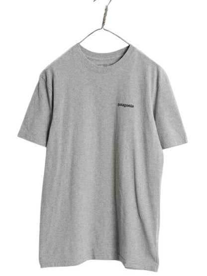 パタゴニア 両面 プリント 半袖 Tシャツ メンズ S / 18年製 アウトドア P6 バックプリント ボックスロゴ クルーネック カットソー シンプル