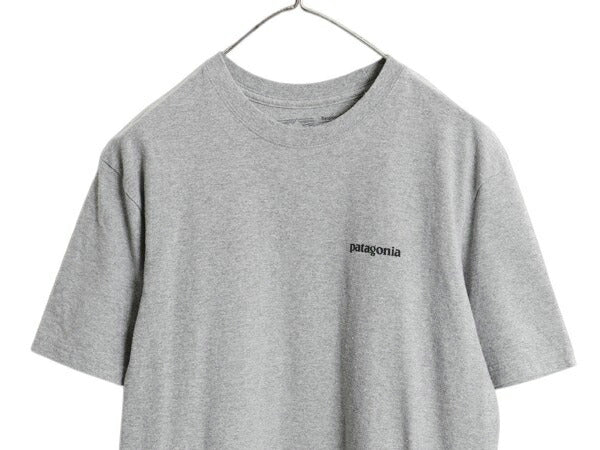 パタゴニア 両面 プリント 半袖 Tシャツ メンズ S / 18年製 アウトドア P6 バックプリント ボックスロゴ クルーネック カットソー シンプル
