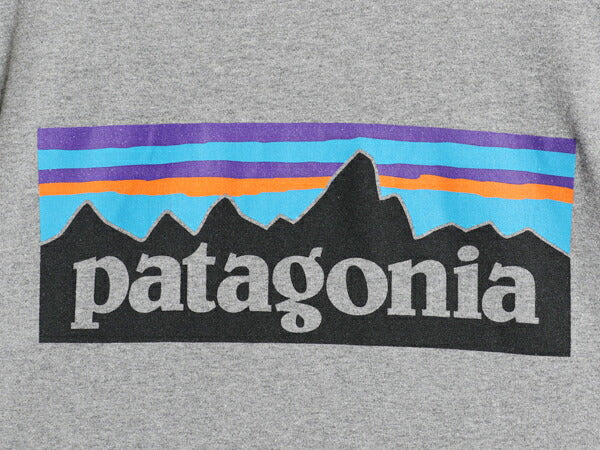 パタゴニア 両面 プリント 半袖 Tシャツ メンズ S / 18年製 アウトドア P6 バックプリント ボックスロゴ クルーネック カットソー シンプル