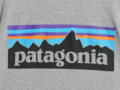 パタゴニア 両面 プリント 半袖 Tシャツ メンズ S / 18年製 アウトドア P6 バックプリント ボックスロゴ クルーネック カットソー シンプル