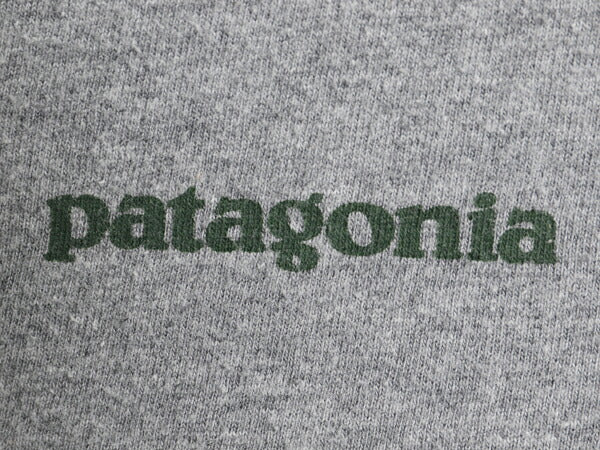 パタゴニア 両面 プリント 半袖 Tシャツ メンズ M / オーガニック コットン バックプリント カットソー グラフィック クルーネック グレー