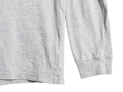 ノースフェイス プリント 長袖 Tシャツ メンズ XL アウトドア ロンT ロングスリーブ カットソー 袖プリント ワンポイント 大きいサイズ 灰
