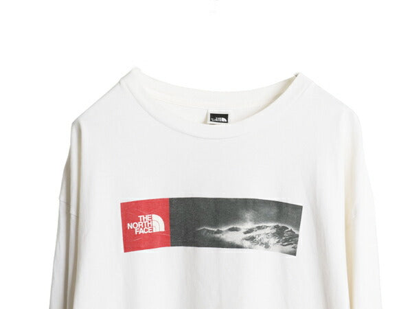 ノースフェイス 両面 プリント 長袖 Tシャツ メンズ XL / 古着 アート イラスト グラフィック バックプリント ヘビーウェイト 大きいサイズ