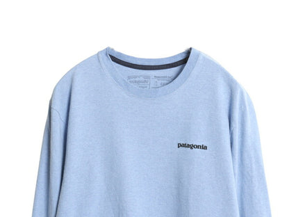 パタゴニア 両面 プリント 長袖 Tシャツ メンズ M / 19年製 アウトドア ロンT ロングスリーブ P6 バックプリント ボックスロゴ カットソー