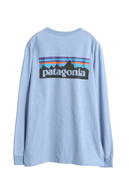 パタゴニア 両面 プリント 長袖 Tシャツ メンズ M / 19年製 アウトドア ロンT ロングスリーブ P6 バックプリント ボックスロゴ カットソー