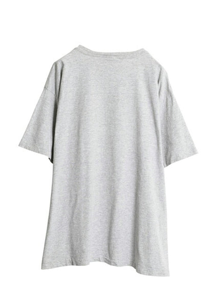 90s USA製 アディダス トレフォイル ロゴ プリント 半袖 Tシャツ メンズ XL / オールド シングルステッチ 大きいサイズ ヘビーウェイト 灰
