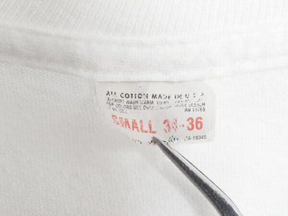 70s USA製 フルーツオブザルーム Vネック 無地 半袖 Tシャツ S 小さめ メンズ XS 程/ ヴィンテージ シングルステッチ カットソー インナー