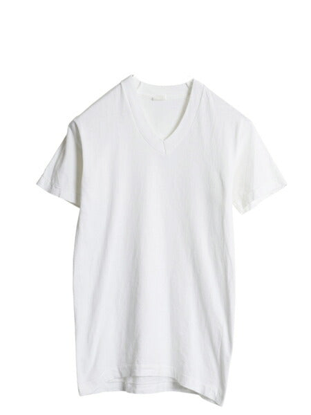 70s USA製 フルーツオブザルーム Vネック 無地 半袖 Tシャツ S 小さめ メンズ XS 程/ ヴィンテージ シングルステッチ カットソー インナー