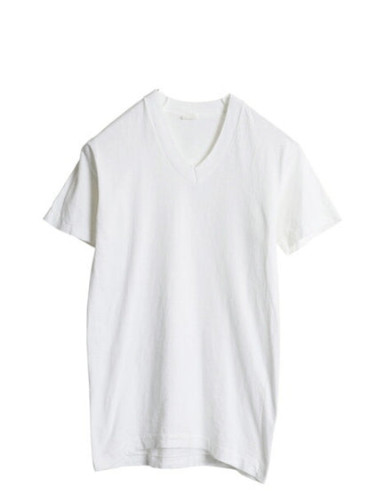 70s USA製 フルーツオブザルーム Vネック 無地 半袖 Tシャツ S 小さめ メンズ XS 程/ ヴィンテージ シングルステッチ カットソー インナー
