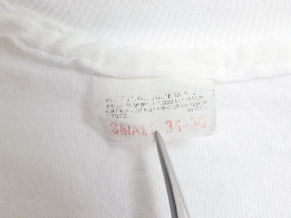 70s USA製 フルーツオブザルーム Vネック 無地 半袖 Tシャツ S 小さめ メンズ XS 程/ ヴィンテージ シングルステッチ インナー カットソー