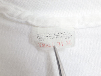 70s USA製 フルーツオブザルーム Vネック 無地 半袖 Tシャツ S 小さめ メンズ XS 程/ ヴィンテージ シングルステッチ インナー カットソー