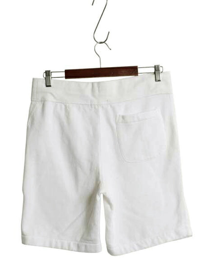 ポロ ラルフローレン スウェット ショートパンツ メンズ  S / ショーツ トレーナー 短パン 裏起毛 ポケット付き ワンポイント シンプル 白