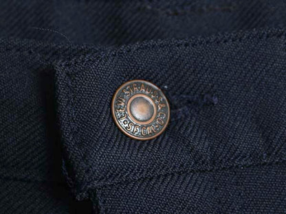 90s USA製 リーバイス ポリ フレア パンツ メンズ 35 34 / オールド スタプレ スラックス 517 SCOVILL ノータック ブーツカット ネイビー