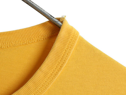 ポロ ラルフローレン 4段 プリント 半袖 Tシャツ メンズ M / ヴィンテージ モデル ウルフ アニマル カットソー シングルステッチ イエロー