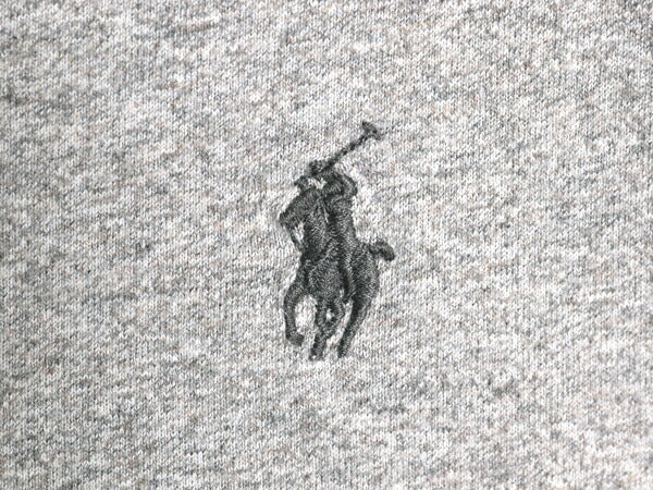 ポロ ラルフローレン 長袖 Tシャツ メンズ XL ロンT コットン ワンポイント ロングスリーブ カットソー シングルステッチ 大きいサイズ 灰