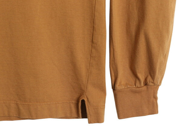 70s 80s ラコステ タートルネック 長袖 Tシャツ L 小さめ メンズ レディース M 程/ ヴィンテージ ロンT スムース コットン ワンポイント 茶