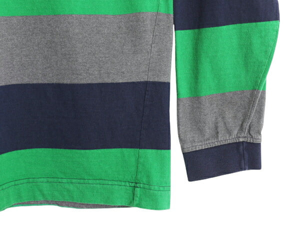 90s USA製 オールド ギャップ タートルネック ボーダー 長袖 Tシャツ メンズ XL / ロンT ラガーシャツ 素材 ヘビーウェイト 大きいサイズ