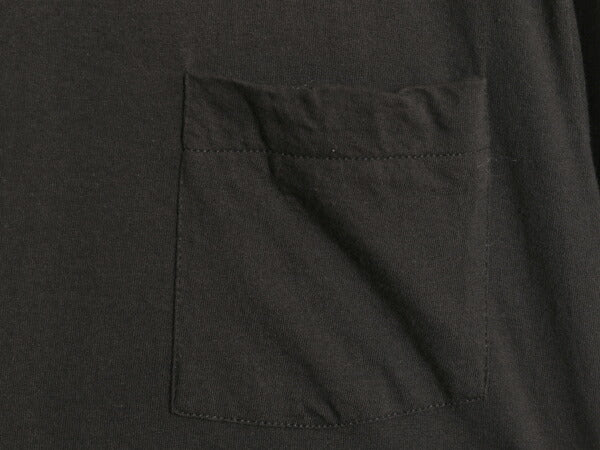 80s USA製 フルーツオブザルーム ポケット付き 無地 半袖 Tシャツ メンズ M 小さめ S 程/ ヴィンテージ シングルステッチ ポケT 耳付き 黒