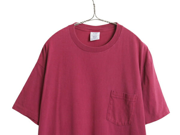 90s USA製 オールド ギャップ ポケット付き 無地 半袖 Tシャツ メンズ XL / ヘビーウェイト シングルステッチ 大きいサイズ ポケT 耳付き