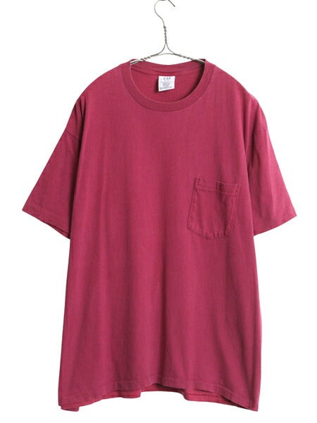 90s USA製 オールド ギャップ ポケット付き 無地 半袖 Tシャツ メンズ XL / ヘビーウェイト シングルステッチ 大きいサイズ ポケT 耳付き