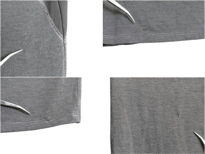 ノースフェイス ボーダー 長袖 Tシャツ メンズ L / アウトドア ロンT ロングスリーブ カットソー インナー ストレッチ ワンポイント 黒 灰