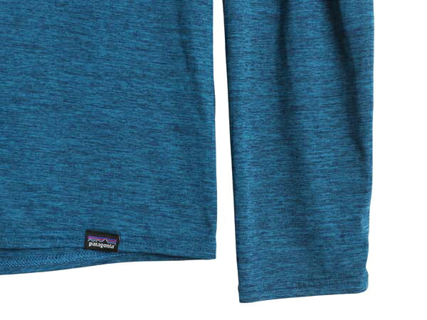 パタゴニア キャプリーン 両面 プリント 長袖 Tシャツ メンズ S 19年製 アウトドア ストレッチ 波タグ バックプリント カットソー トップス