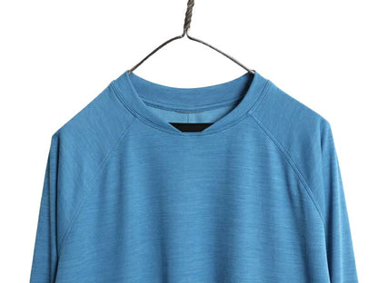 パタゴニア 長袖 Tシャツ メンズ L / 22年製 アウトドア ロンT ストレッチ サイクル ジャージ ロングスリーブ カットソー サイクリング 青