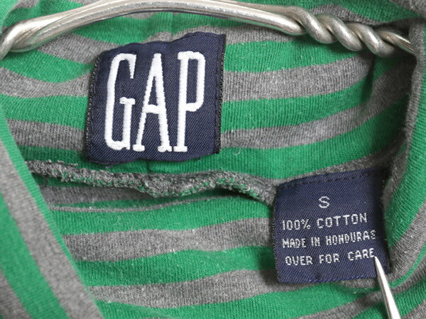90s オールド ギャップ タートルネック ボーダー 長袖 Tシャツ メンズ レディース S / ロンT スムース コットン シングルステッチ ツートン