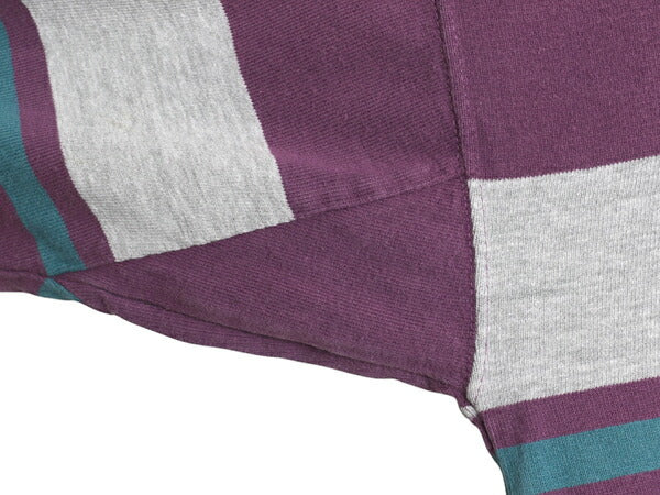 80s USA製 エルエルビーン モックネック ボーダー 長袖 Tシャツ メンズ レディース M / ヴィンテージ ロンT ラガーシャツ ヘビーウェイト