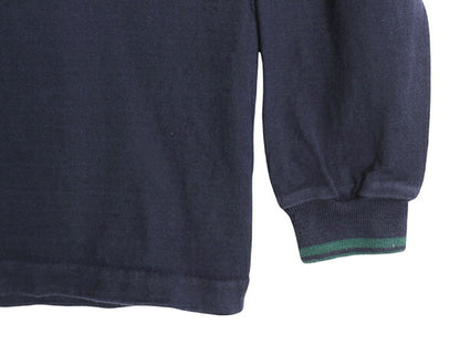 80s USA製 エルエルビーン モックネック ボーダー 長袖 Tシャツ メンズ XL 古着 ヴィンテージ アウトドア ロンT ラガーシャツ 大きいサイズ