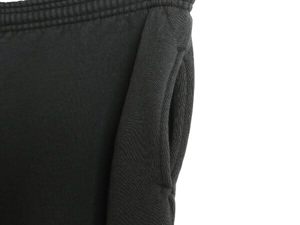 90s USA製 ラッセル 無地 スウェット パンツ メンズ レディース L 古着 オールド ポケット付き 裏起毛 トレーナー イージーパンツ ブラック