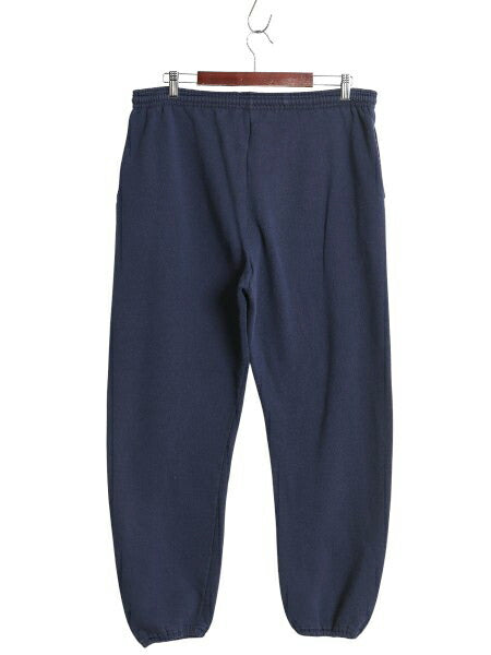 90s ラッセル 無地 スウェット パンツ メンズ レディース L / オールド 裏起毛 トレーナー ポケット付き イージーパンツ シンプル ネイビー