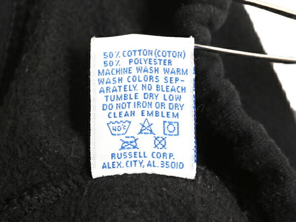 90s USA製 ラッセル 無地 スウェット パンツ メンズ XL 古着 オールド 裏起毛 トレーナー 大きいサイズ イージーパンツ シンプル ブラック
