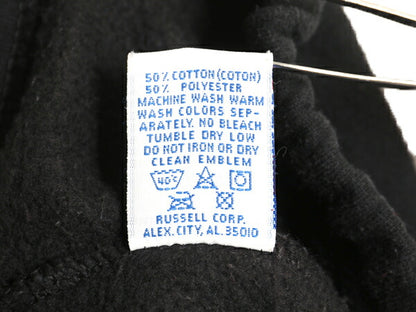 90s USA製 ラッセル 無地 スウェット パンツ メンズ XL 古着 オールド 裏起毛 トレーナー 大きいサイズ イージーパンツ シンプル ブラック