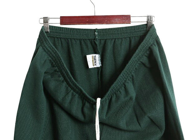 90s USA製 タルテックス 無地 スウェット パンツ メンズ XXXL オールド 裏起毛 トレーナー 大きいサイズ イージーパンツ シンプル グリーン