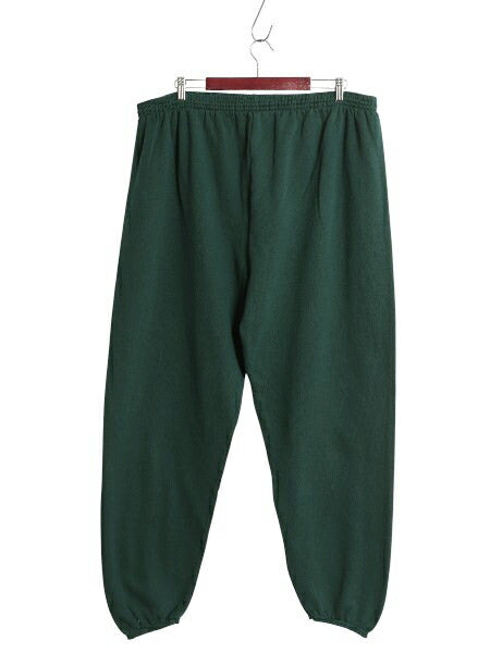 90s USA製 タルテックス 無地 スウェット パンツ メンズ XXXL オールド 裏起毛 トレーナー 大きいサイズ イージーパンツ シンプル グリーン