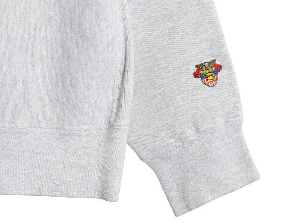 90s USA製 WEST POINT プリント スウェット メンズ XL オールド リバース タイプ トレーナー 軍物 ミリタリー 裏起毛 大きいサイズ グレー