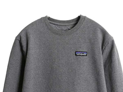 パタゴニア ワンポイント クルーネック スウェット メンズ S 古着 19年製 アウトドア トレーナー 裏起毛 ストレッチ ミドルウェイト グレー