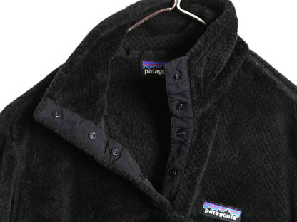 パタゴニア リツール スナップT プルオーバー ジャケット レディース S 程 / Patagonia フリース アウトドア ブルゾン ハイネック ブラック