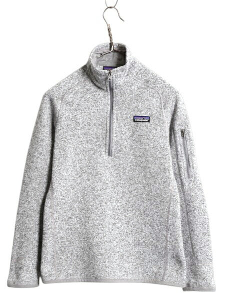 パタゴニア ベターセーター ハーフジップ レディース XS 17年製 Patagonia ニット フリース ジャケット プルオーバー ジャンパー 裏起毛 灰