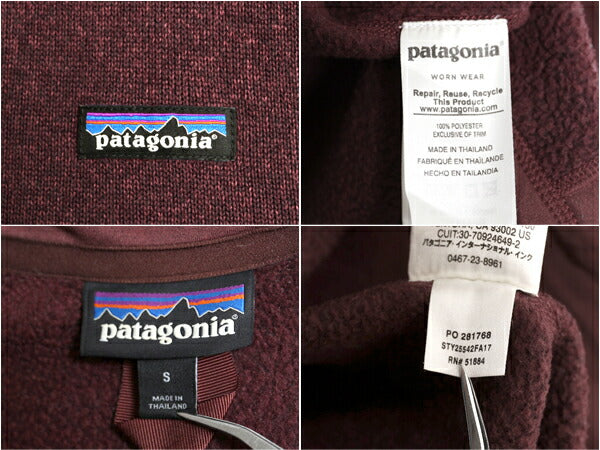 パタゴニア ベターセーター ジャケット レディース S 古着 17年製 Patagonia アウトドア フリース フルジップ ブルゾン ニット ハイネック