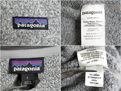 パタゴニア ベターセーター ハーフジップ メンズ L / 18年製 Patagonia アウトドア フリース ジャケット プルオーバー ハイネック ツートン