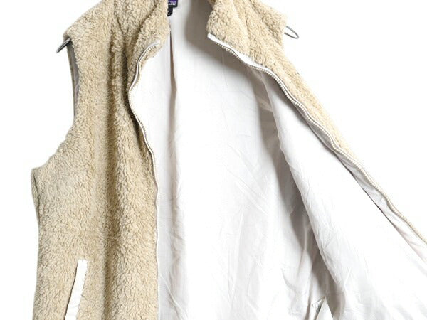 パタゴニア ロスガトス フリース ベスト レディース L 古着 19年製 Patagonia 毛長 パイル ボア 重ね着 フルジップ アウトドア ハイネック