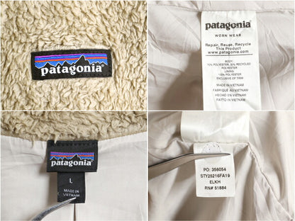 パタゴニア ロスガトス フリース ベスト レディース L 古着 19年製 Patagonia 毛長 パイル ボア 重ね着 フルジップ アウトドア ハイネック